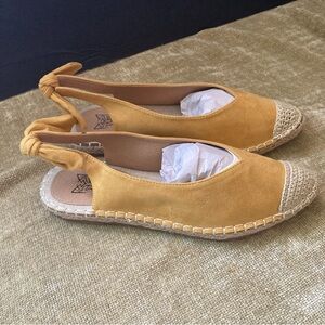BEAST FASHION Mustard Espadrille Flats
